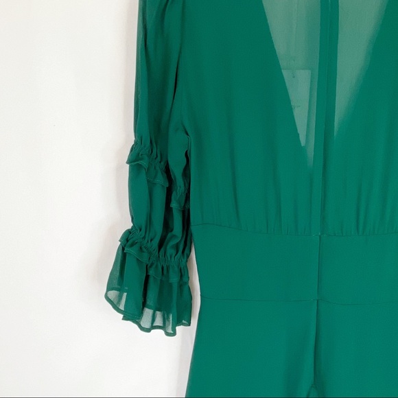 Reformation Laurelei Dress in Emerald Green Size 4 - Picture 10 of 11